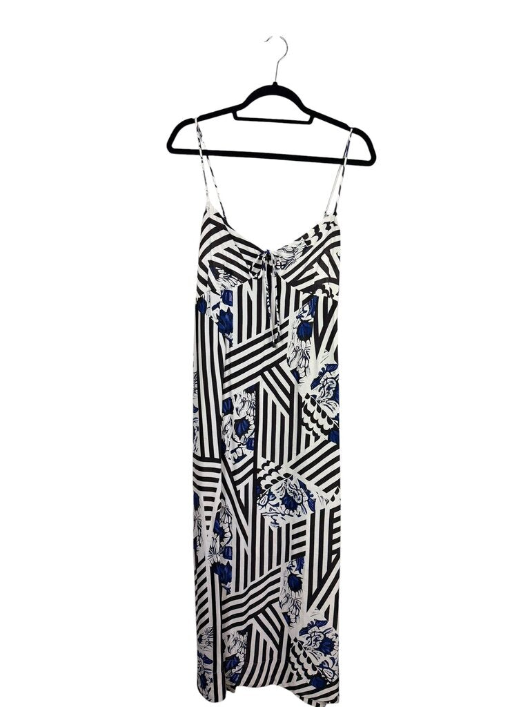 MAEVE FLORAL GEOMETRICAL PRINT MAXI DRESS