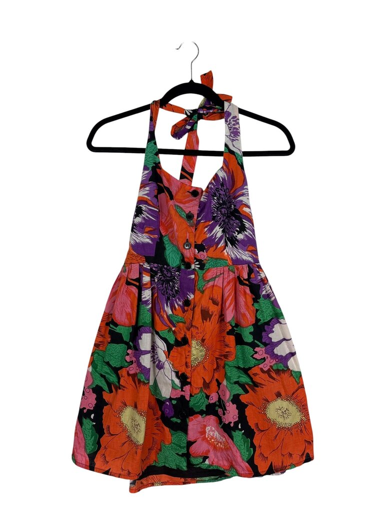 FIRE LOS ANGELES FLORAL HALTER DRESS