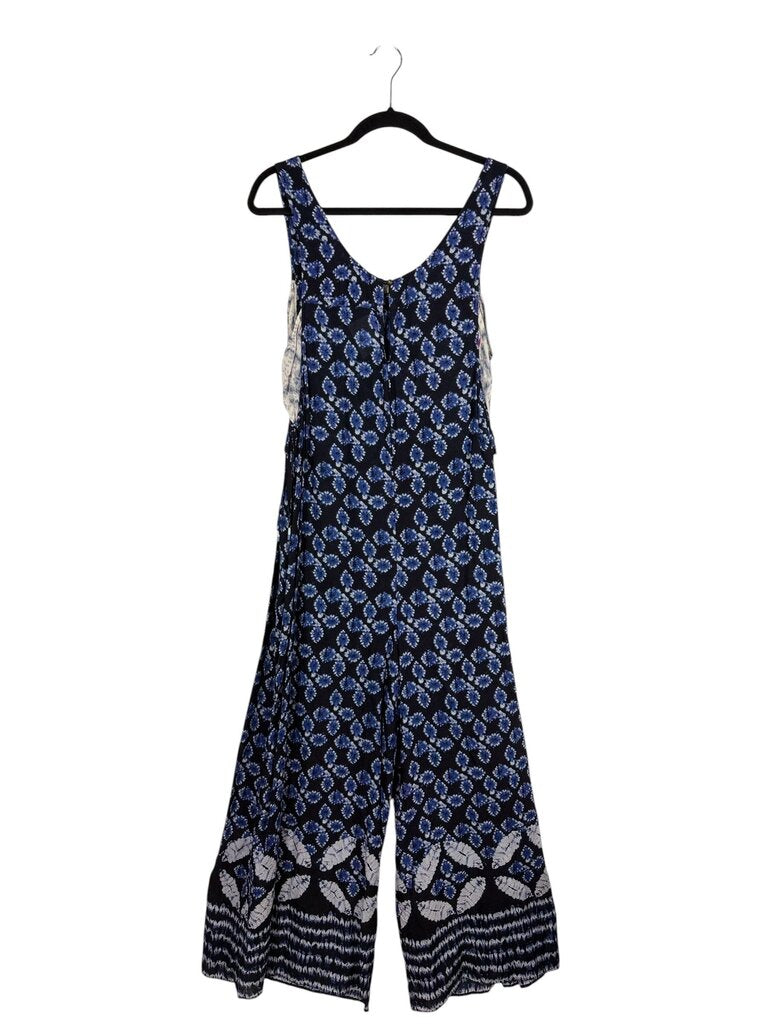 ANTHROPOLOGIE DIAMOND PRINT JUMPSUIT