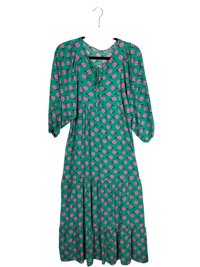 ROSE PRINT MAXI DRESS