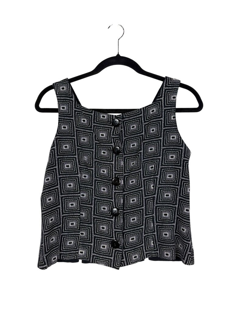 JENNIFER JEFFRIES GEOMETRICAL PRINT TOP