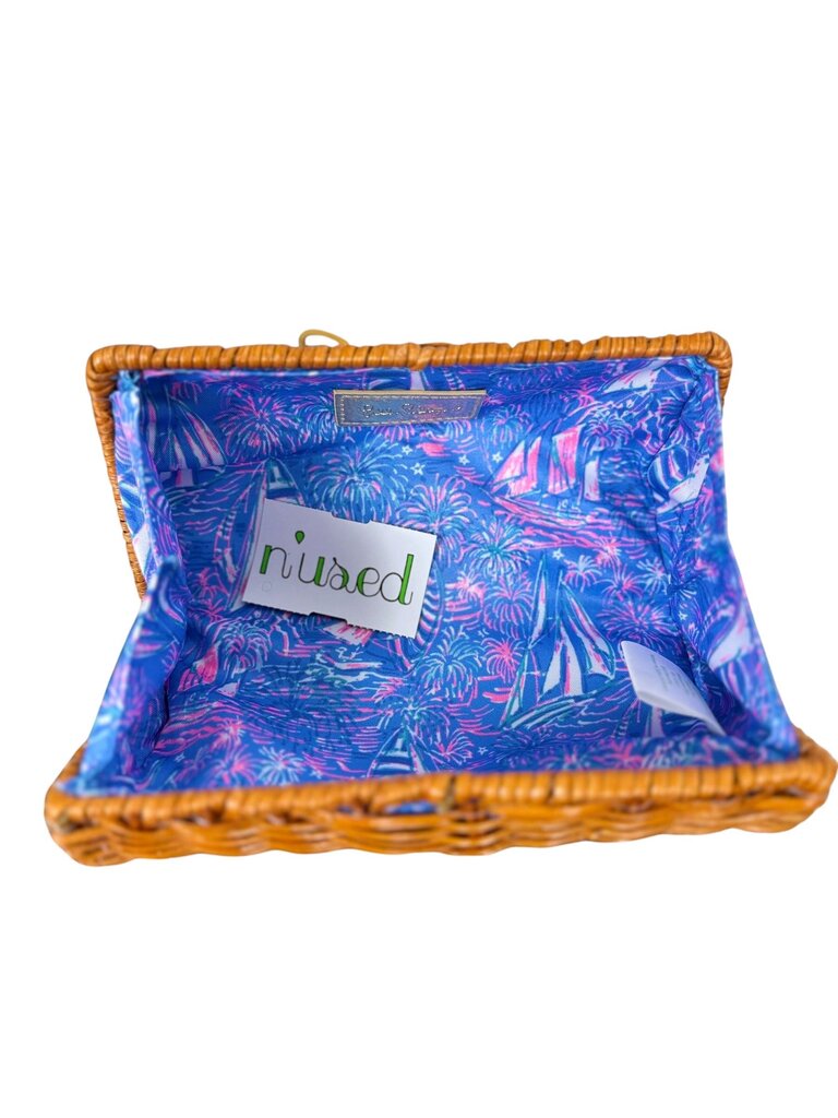 LILLY PULITZER WICKER CLUTCH