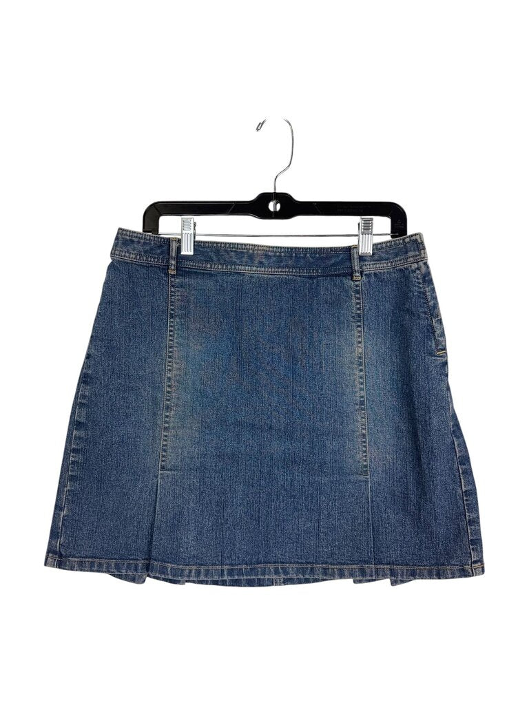 LOFT HIGH RISE DENIM SKIRT