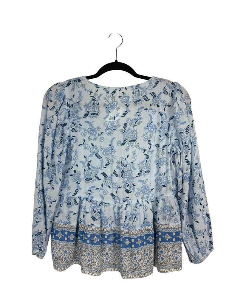 LUCKY BRAND FLORAL BLOUSE