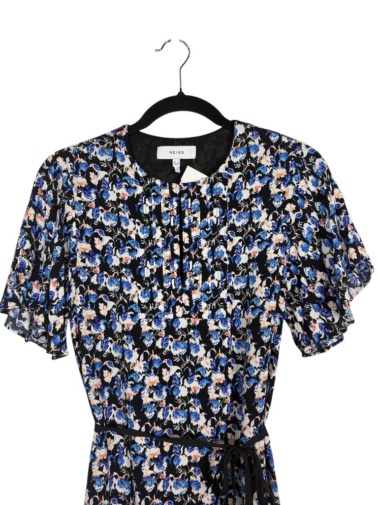 REISS TIE BELT FLORAL DRESS