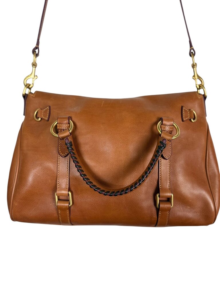 DOONEY & BURKE FLOURENTINE LEATHER SATCHEL