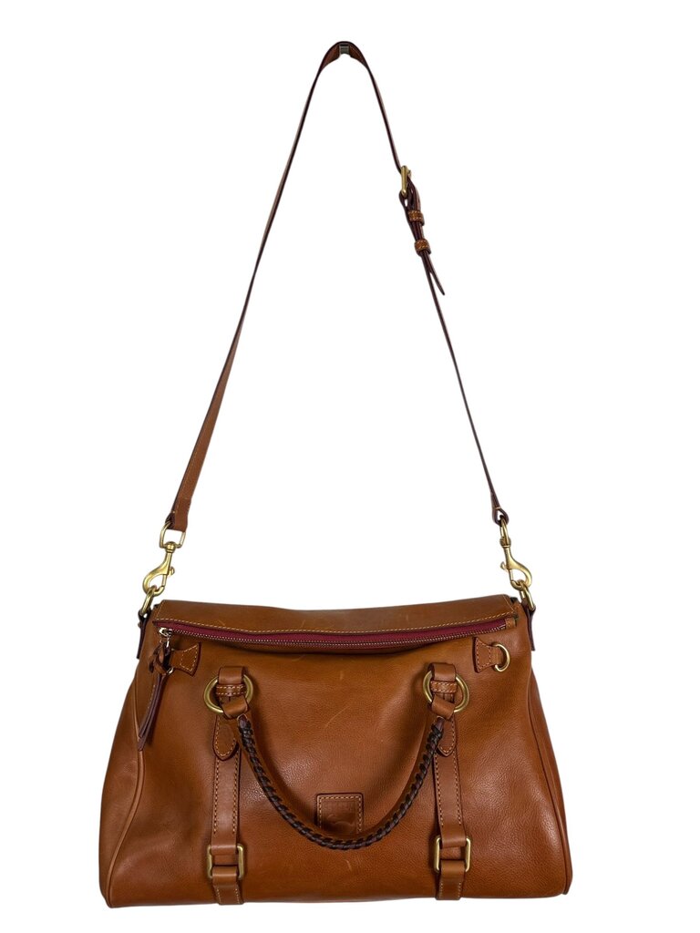 DOONEY & BURKE FLOURENTINE LEATHER SATCHEL