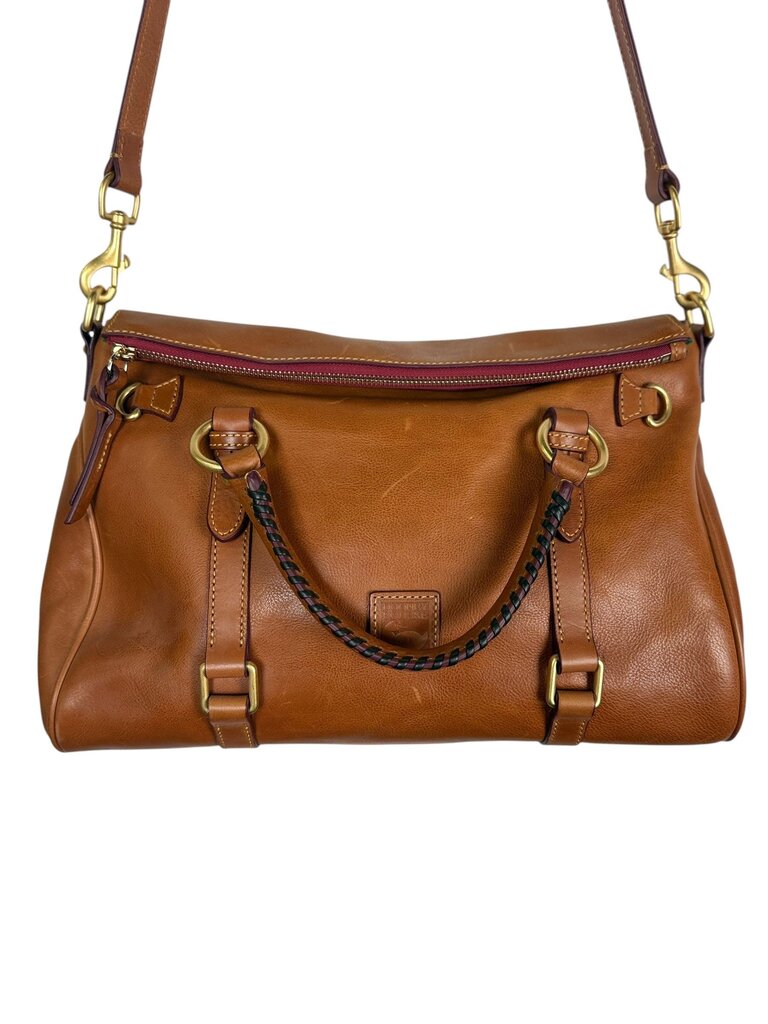 DOONEY & BURKE FLOURENTINE LEATHER SATCHEL