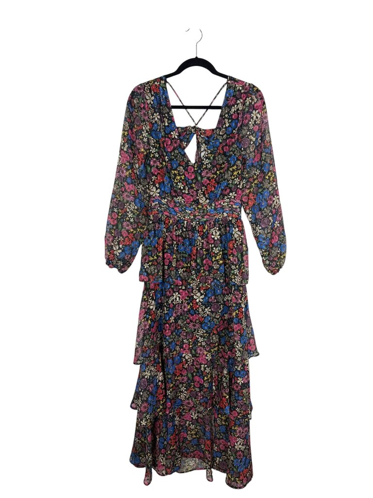 KOKO + MASON FLORAL TIERED MAXI DRESS