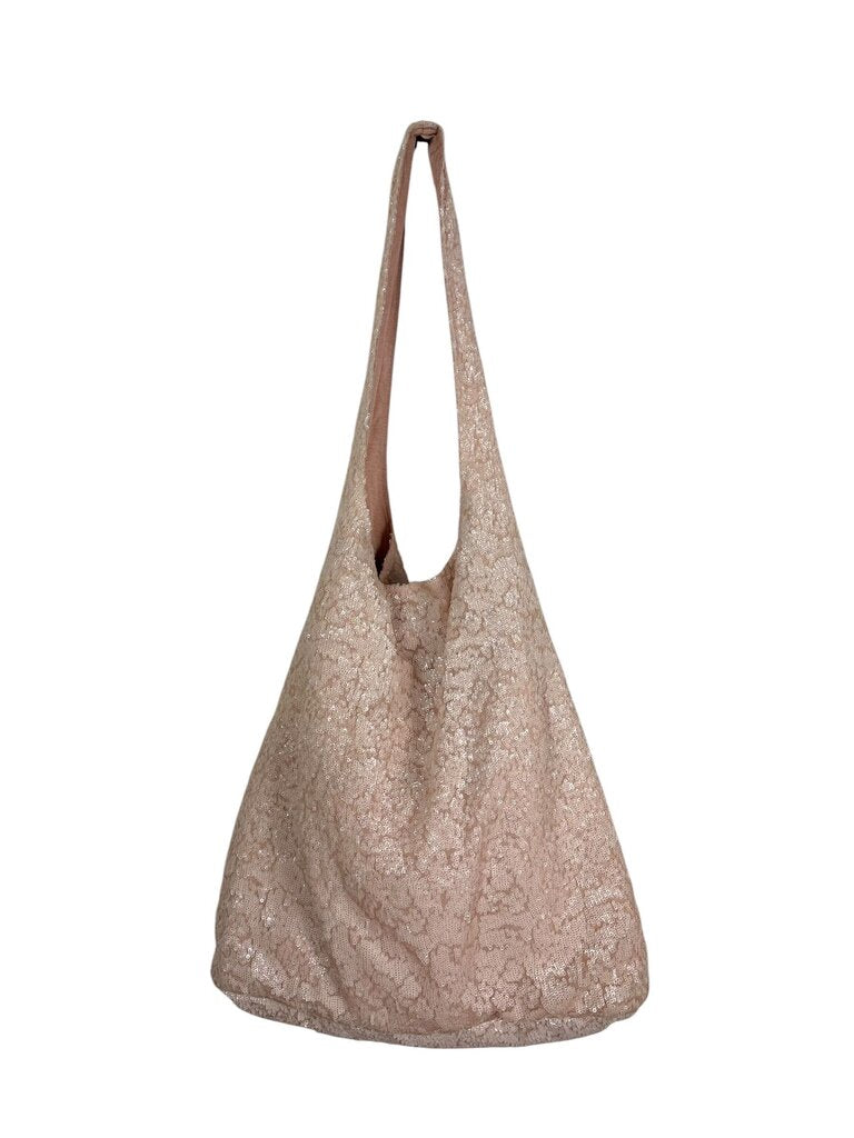 ALICE & OLIVIA SHIMMER MESH HOBO BAG