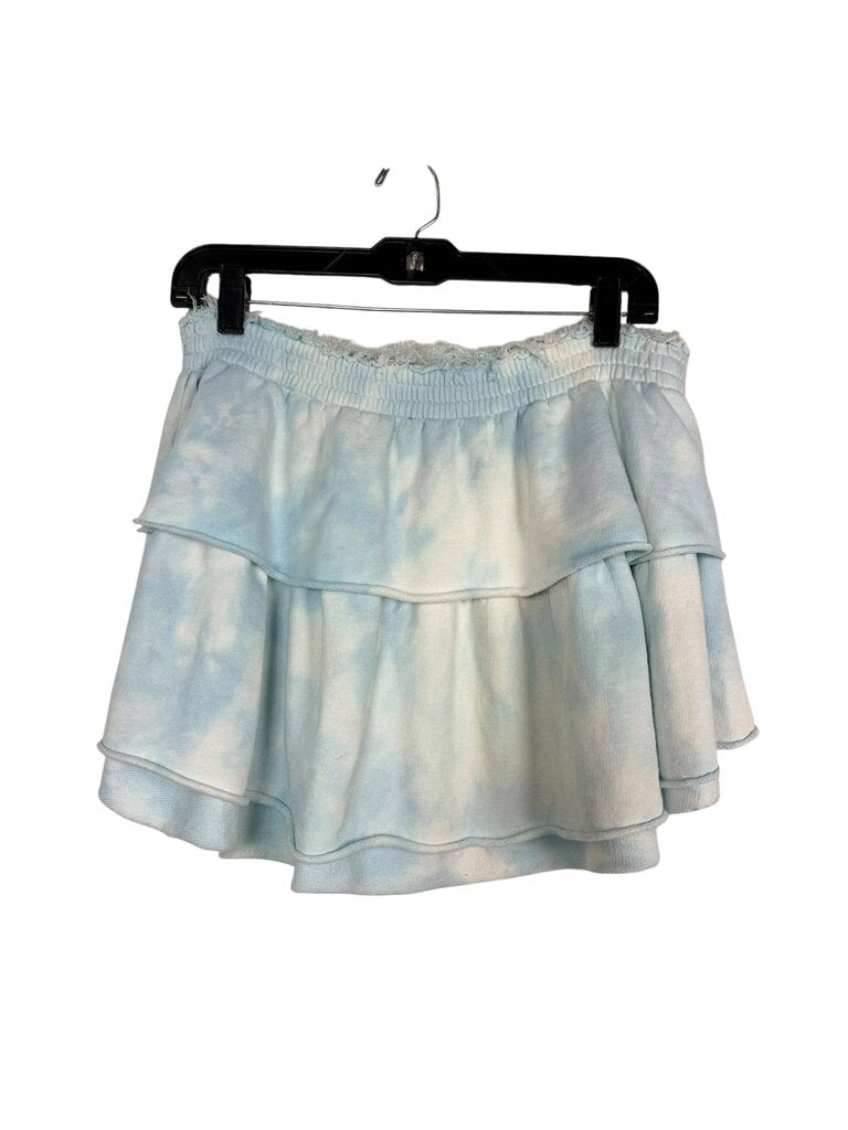 LOVESHACKFANCY TIE DYE RUFFLE SKIRT