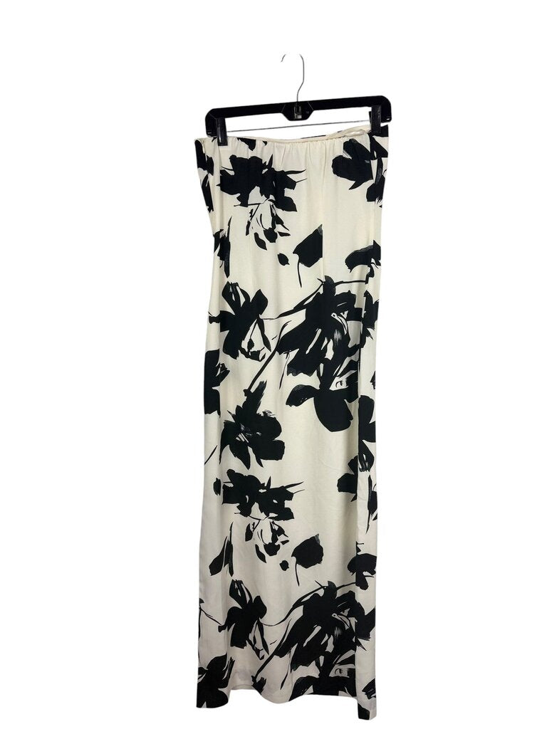 VICI FLORAL STRAPLESS DRESS
