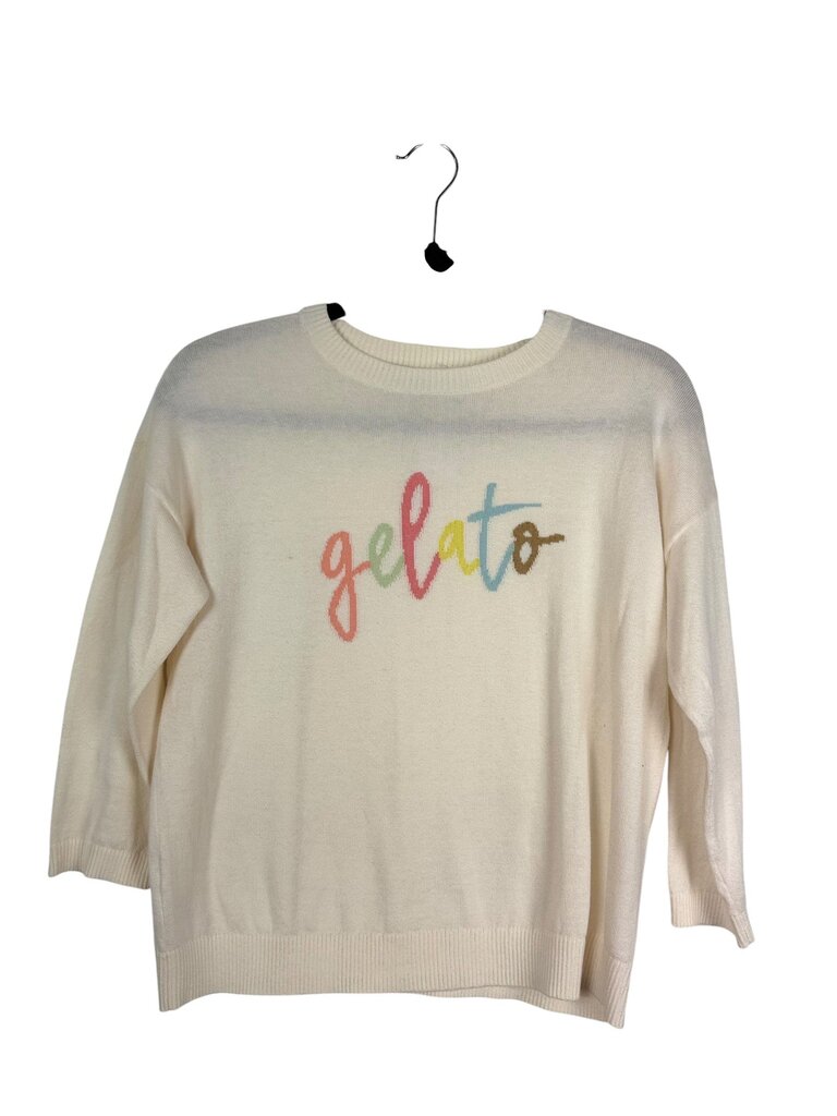 LOFT RAINBOW "GELATO" GRAPHIC SWEATER
