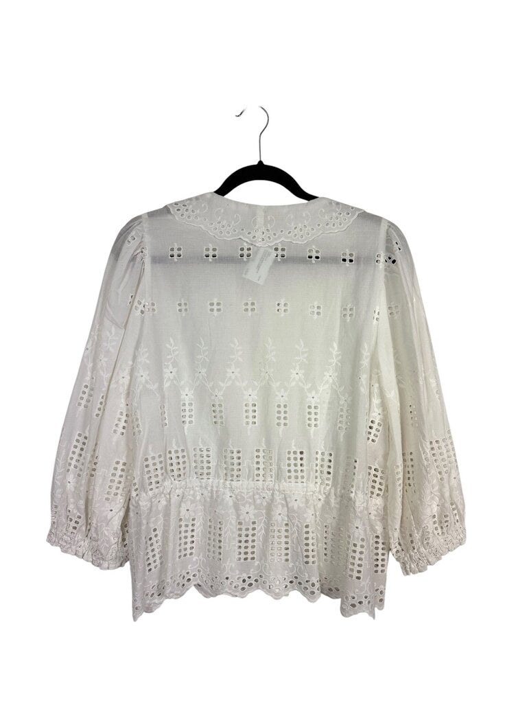 JENNIFER & GRACE EYELET BLOUSE