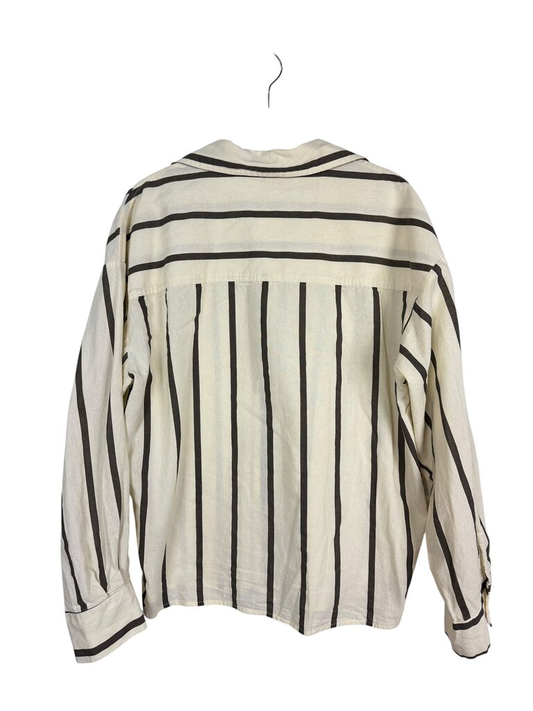 BENAAR LOS ANGELES STRIPED BUTTON DOWN