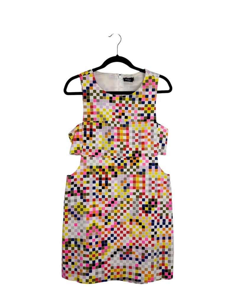 KATE SPADE SATURDAY PIXEL PRINT CUT OUT DRESS