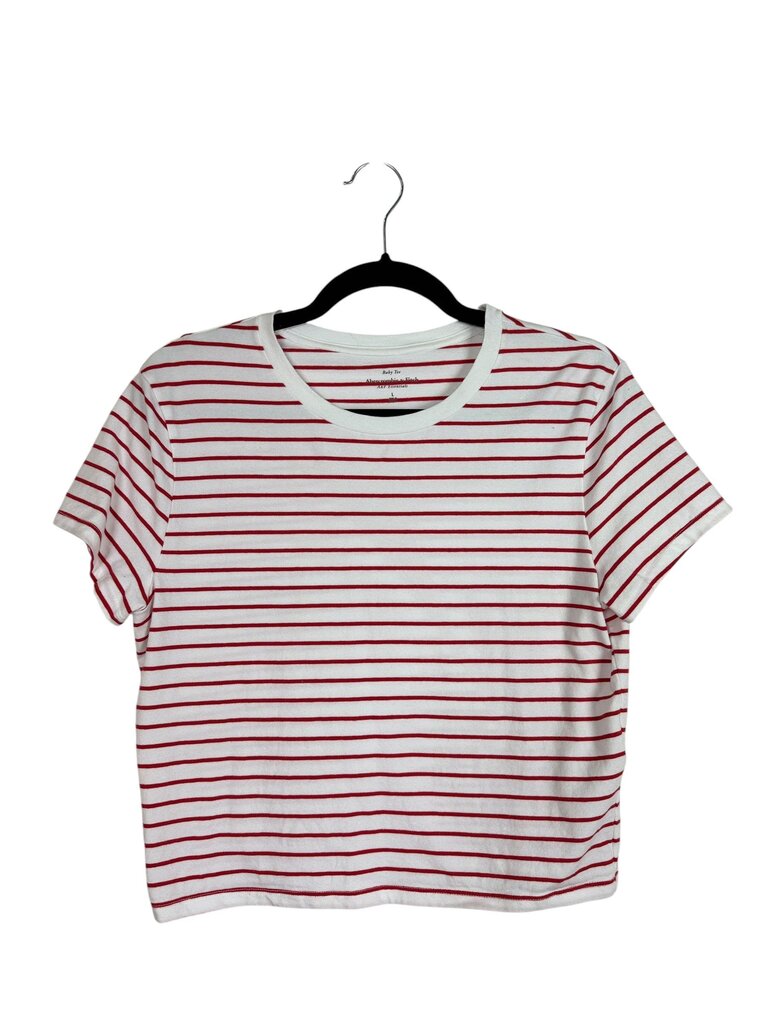 ABERCROMBIE AND FITCH STRIPED TEE SHIRT