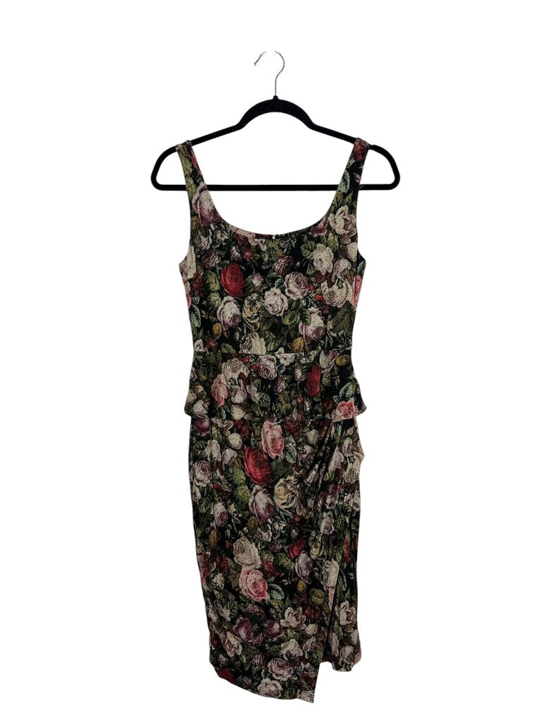 PERUVIAN CONNECTION ROSE PRINT DRESS