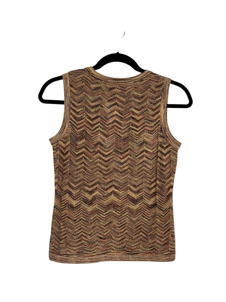 MISSONI FOR TARGET METALLIC CHEVRON TOP