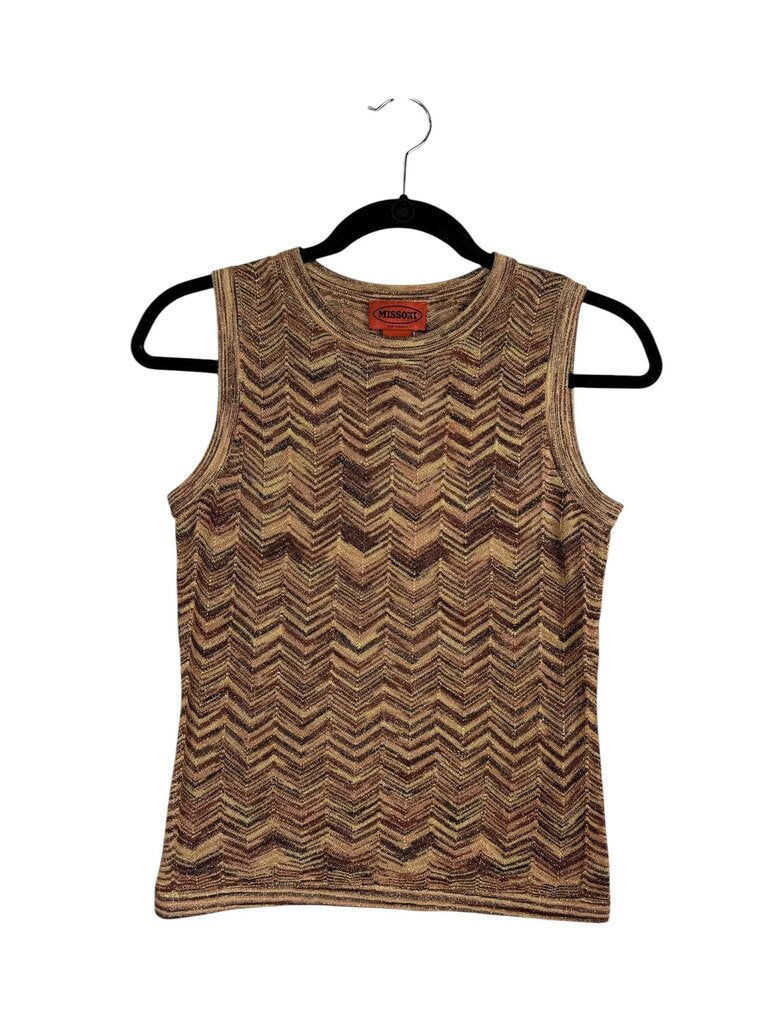 MISSONI FOR TARGET METALLIC CHEVRON TOP