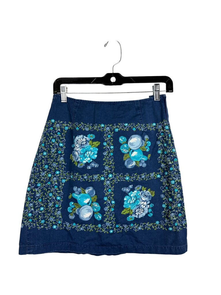 LIZ CLAIBORNE FRUIT & FLORAL PRINT SKIRT