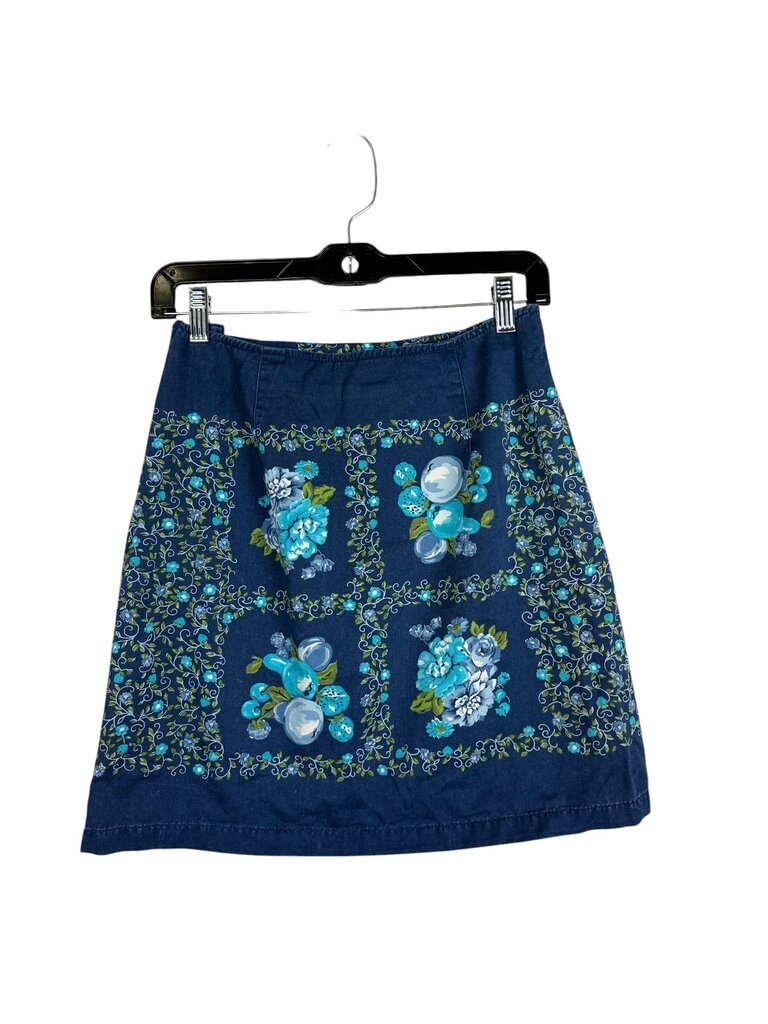LIZ CLAIBORNE FRUIT & FLORAL PRINT SKIRT