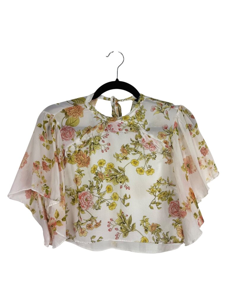 ZARA FLORAL CROP TOP