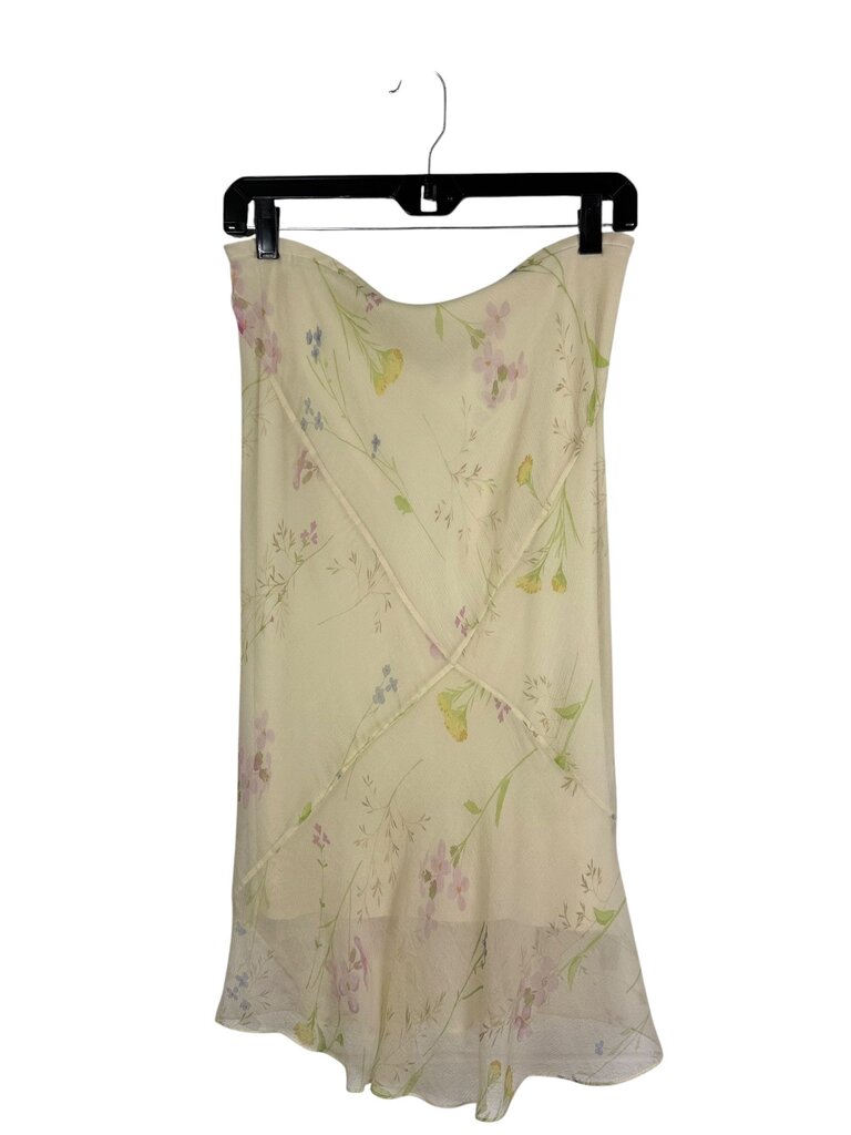 MAX STUDIO FLORAL SILK SKIRT
