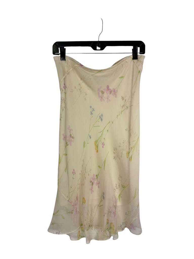 MAX STUDIO FLORAL SILK SKIRT