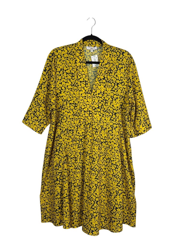 DEREK LAM PLEATED FLORAL DRSS