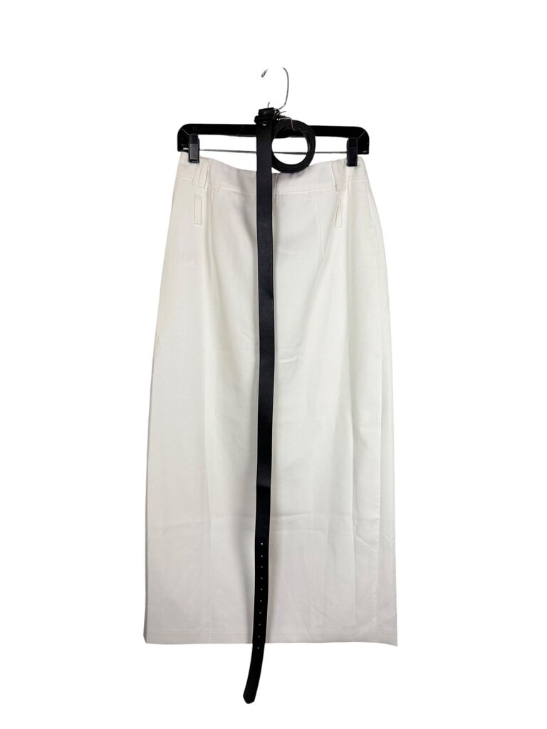 COMMENSE DOUBLE BELTED MAXI SKIRT