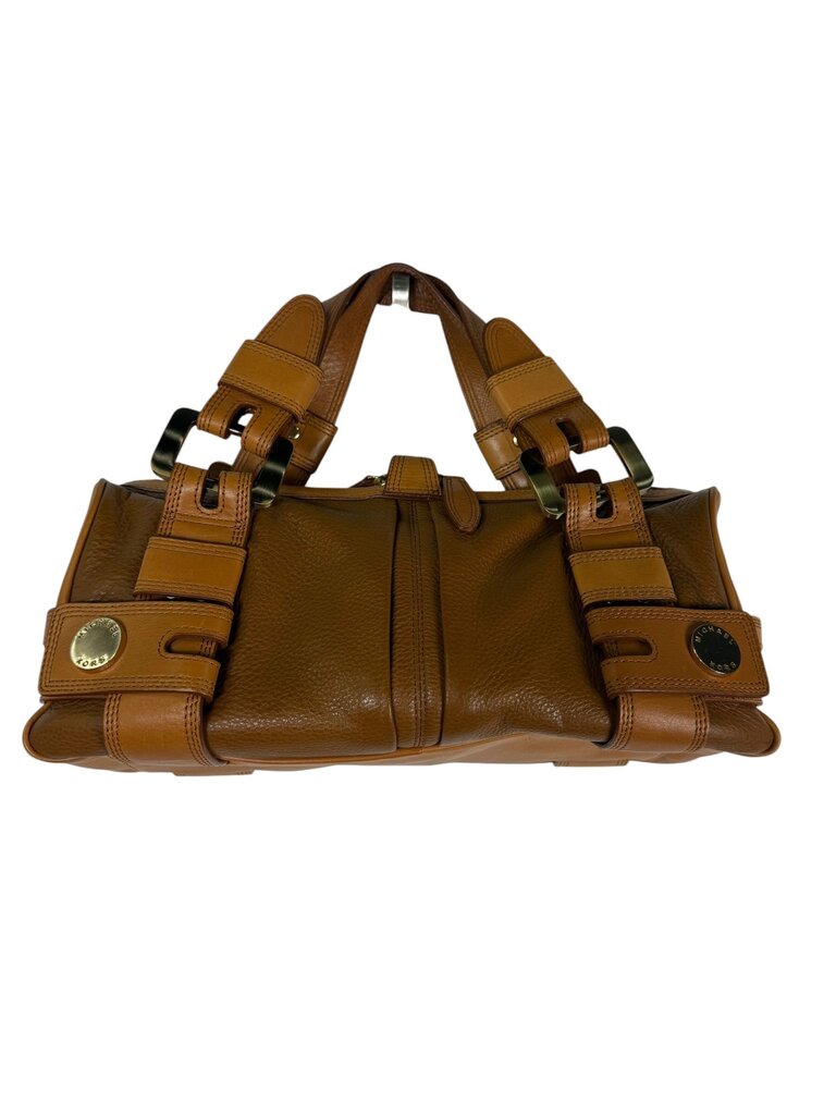 MICHAEL KORS PEBBLE LEATHER HARDWARE SATCHEL