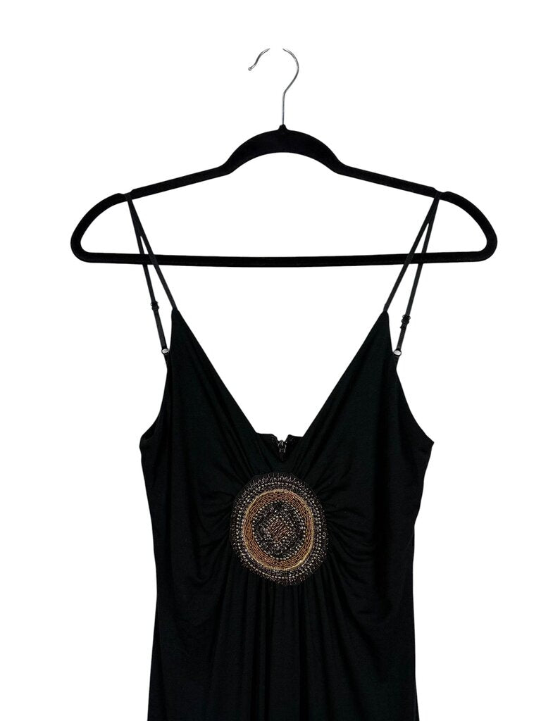 MARIA BIANCO NERO BEADED MAXI DRESS
