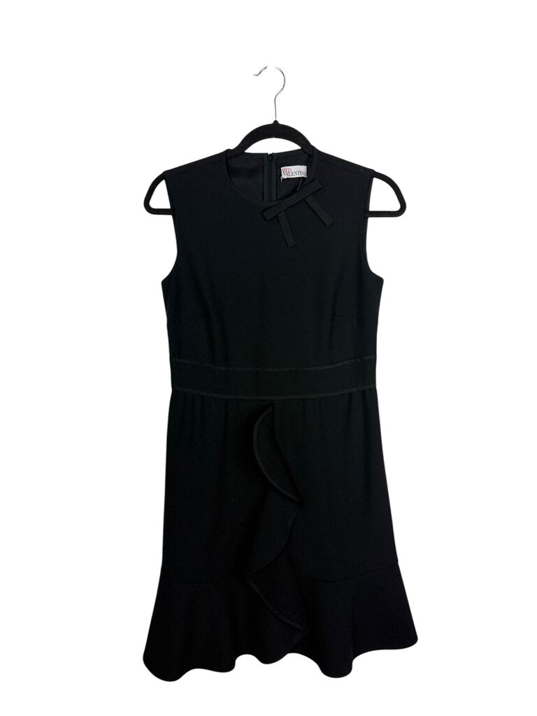 RED VALENTINO BOW DETAIL SHEATH DRESS