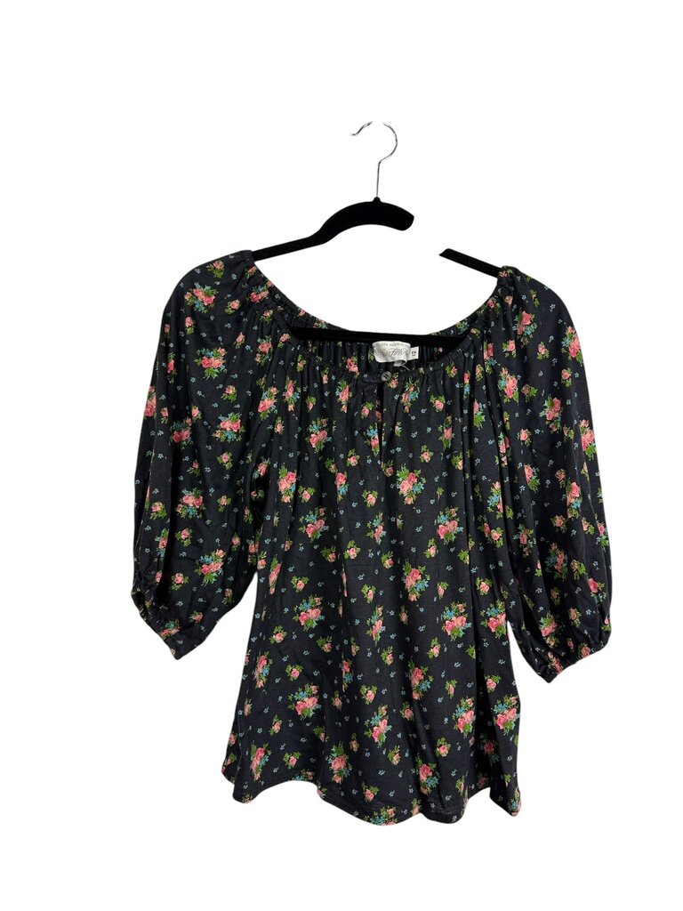 SAKS FIFTH AVENUE FLORAL SMOCK