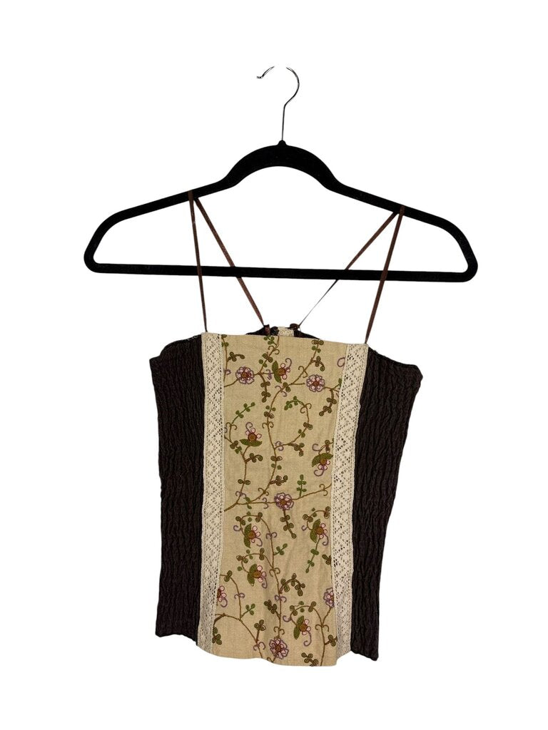 HANDMADE EMBROIDERED FLORAL TANK