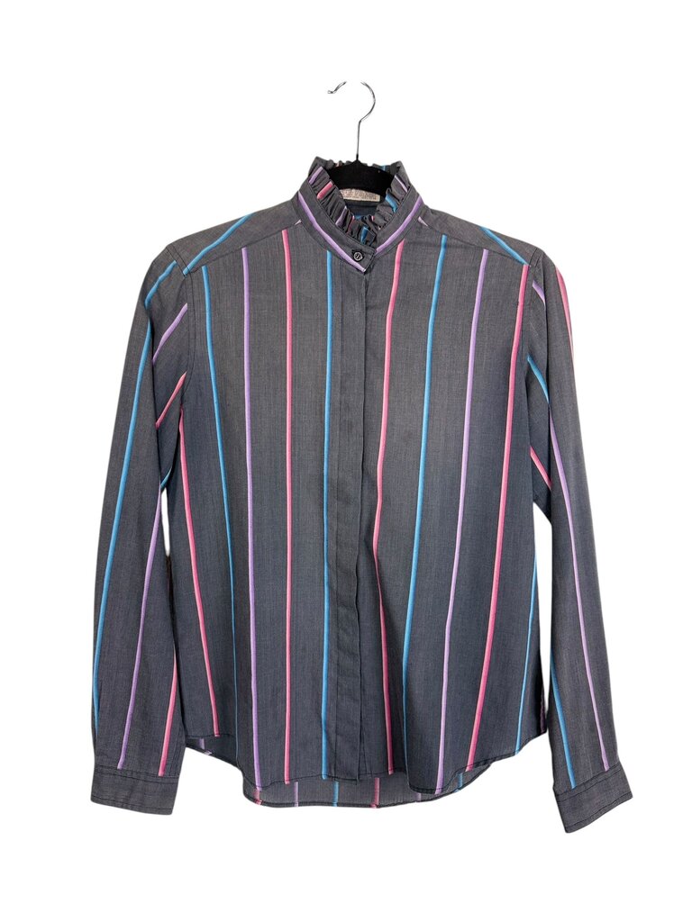 DIANE VON FURSTENBURG STRIPED BUTTON DOWN