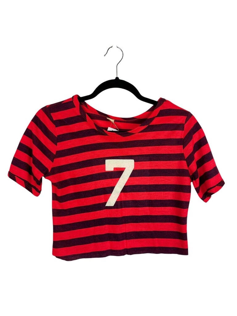 STRIPED #7 CROP TOP