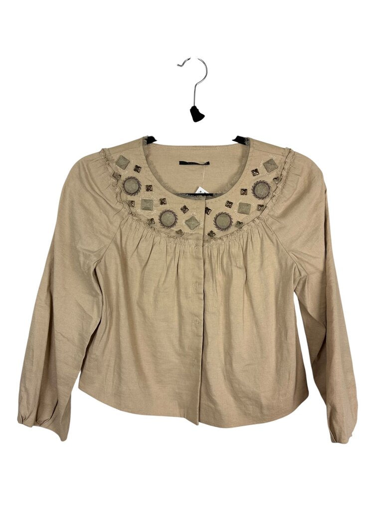 ELIE TAHARI EMBELLISHED TOP