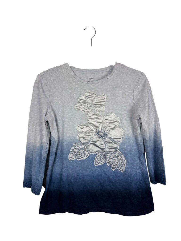 CHARTER CLUB FLORAL OMBRE TOP