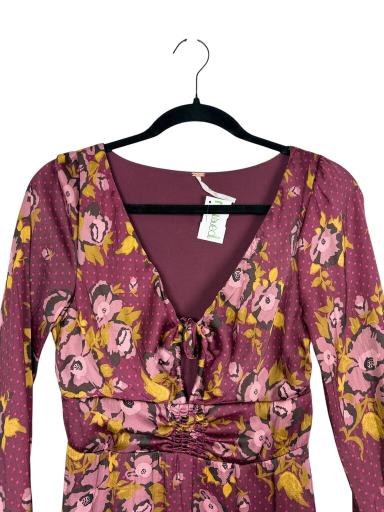 FREE PEOPLE POLKA DOT & ROSES DRESS
