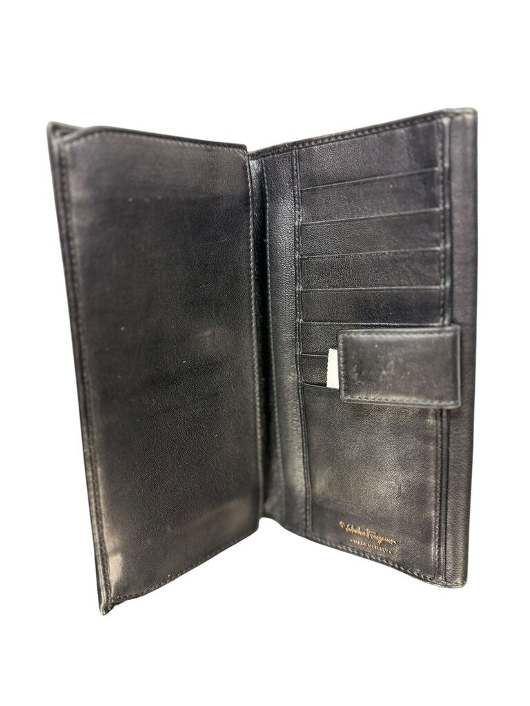 AUTHENTIC SALVATORE FERRAGAMO LONG LEATHER WALLET