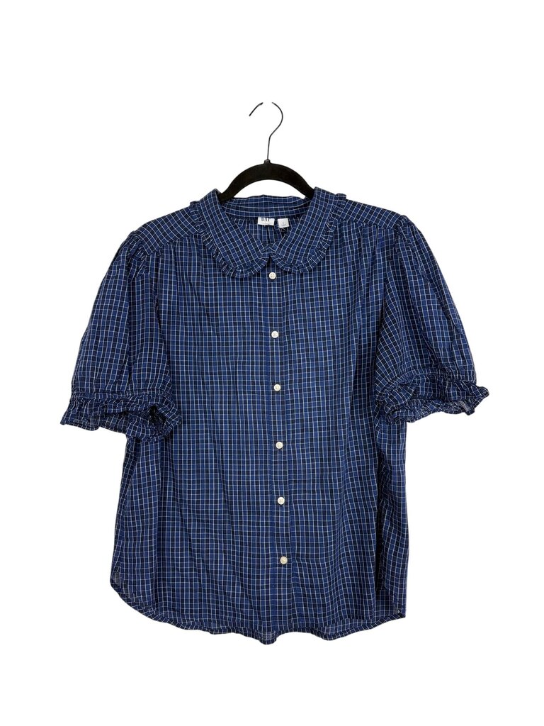 GAP GRID PRINT BLOSUE