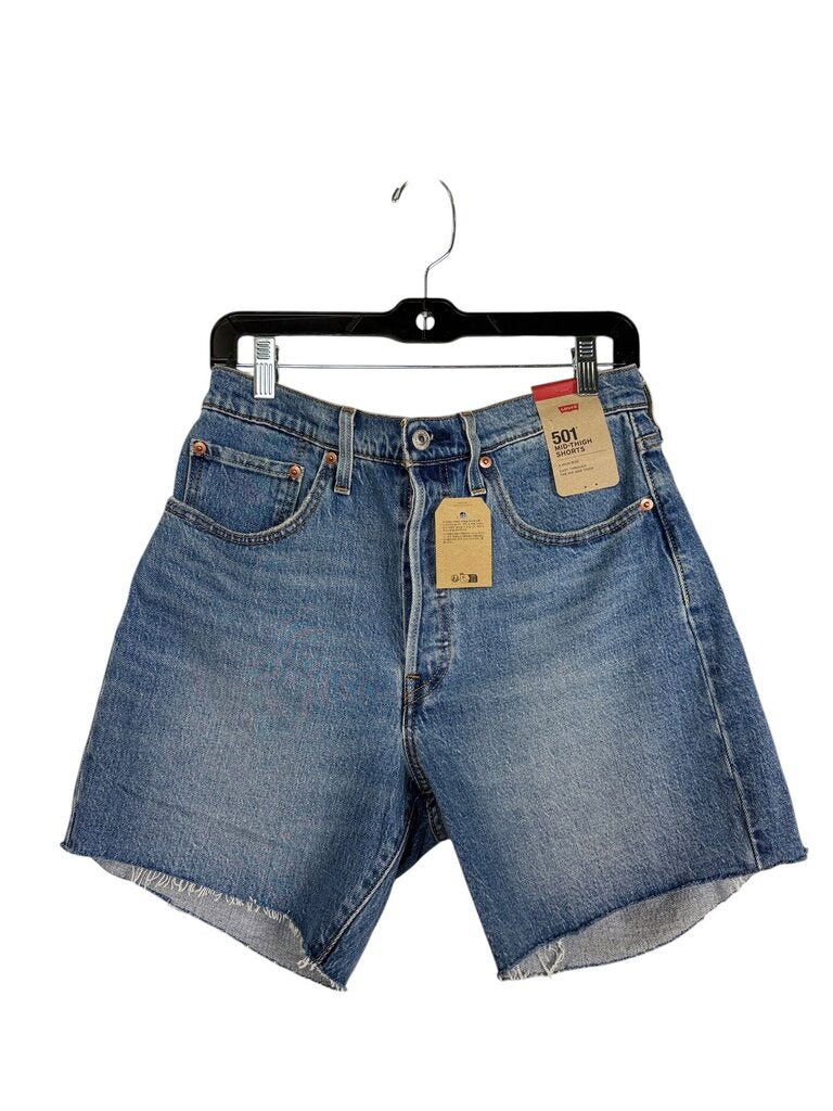LEVI'S 501 MID THIGH DENIM SHORTS