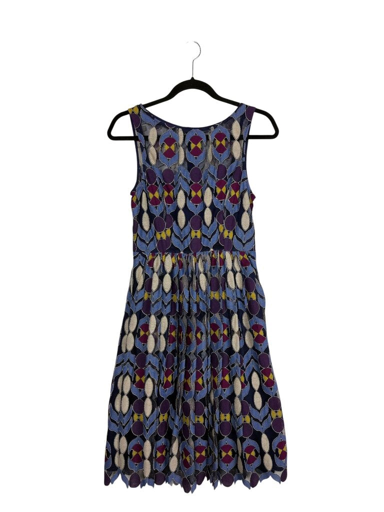 ANTHROPOLOGIE MESH FLORAL PRINT DRESS