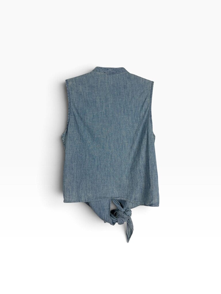 POLO RALPH LAUREN CHAMBRAY TOP