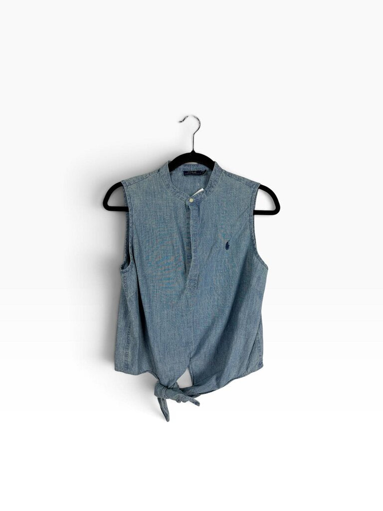 POLO RALPH LAUREN CHAMBRAY TOP