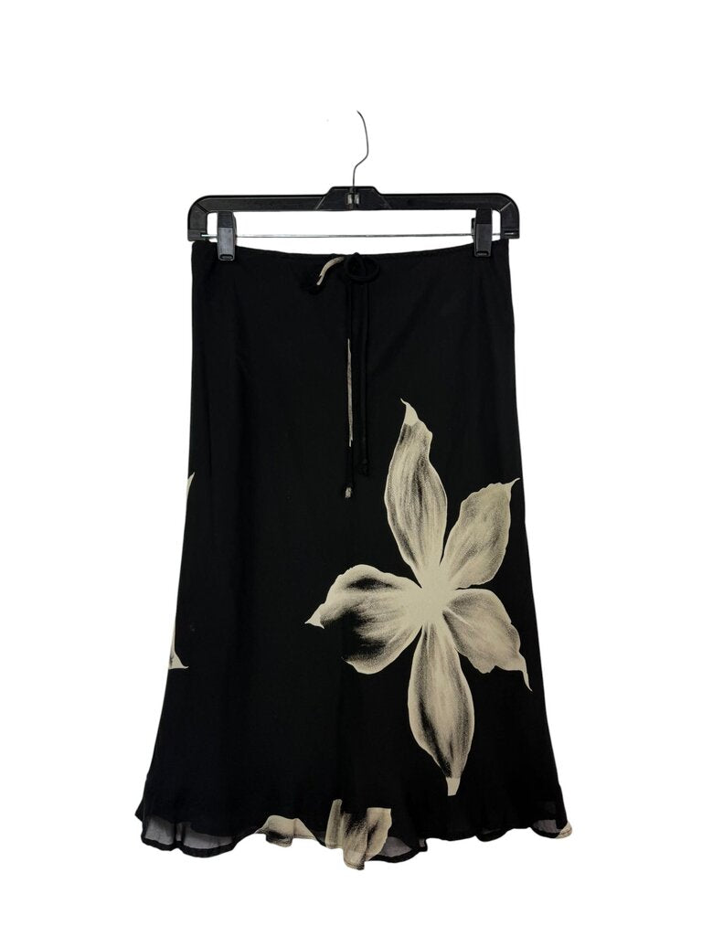 LAPIS FLORAL CHIFFON MIDI SKIRT