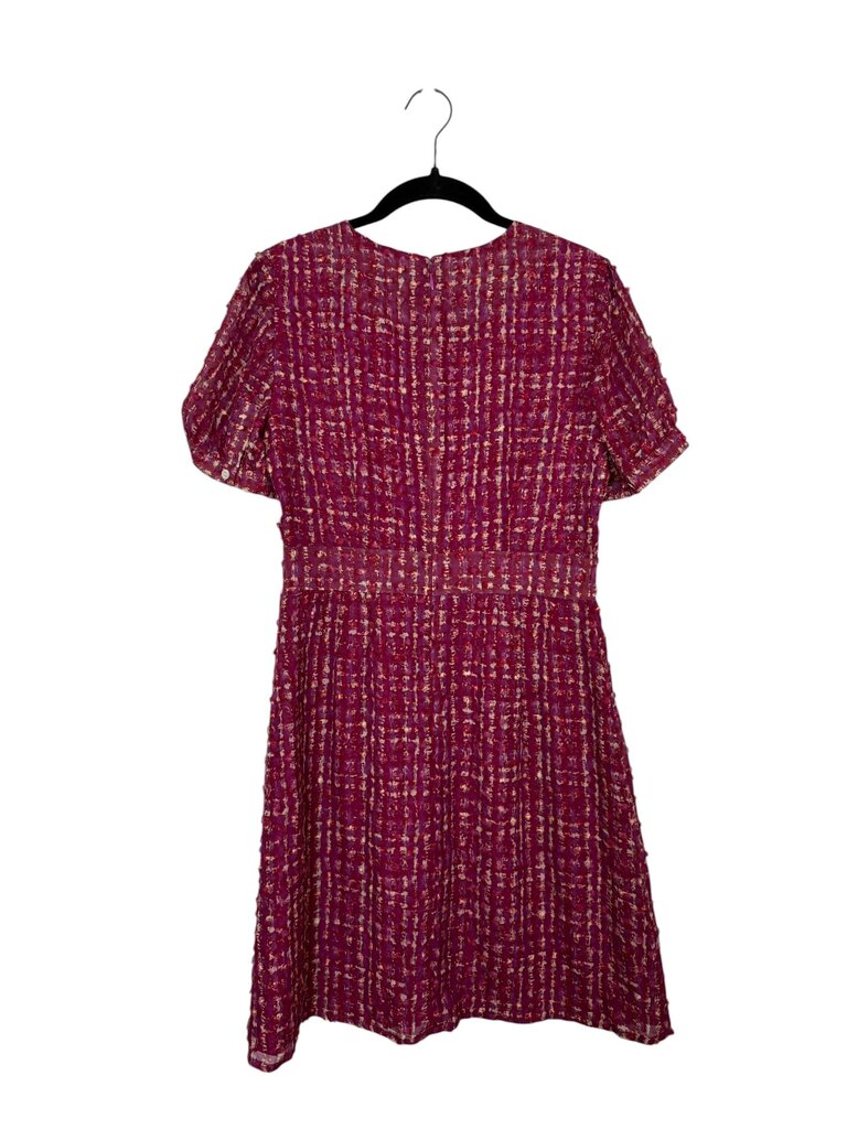 J.CREW ABSTRACT PLAID PRINTED DRESS