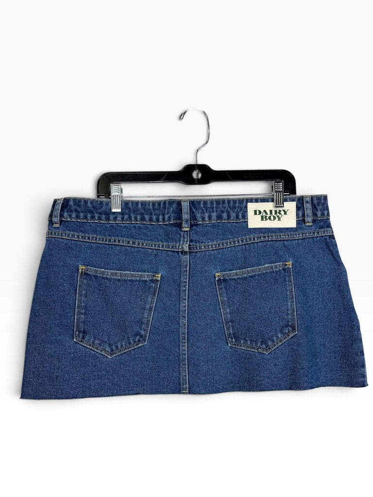 DAIRY BOY DENIM MINI SKIRT